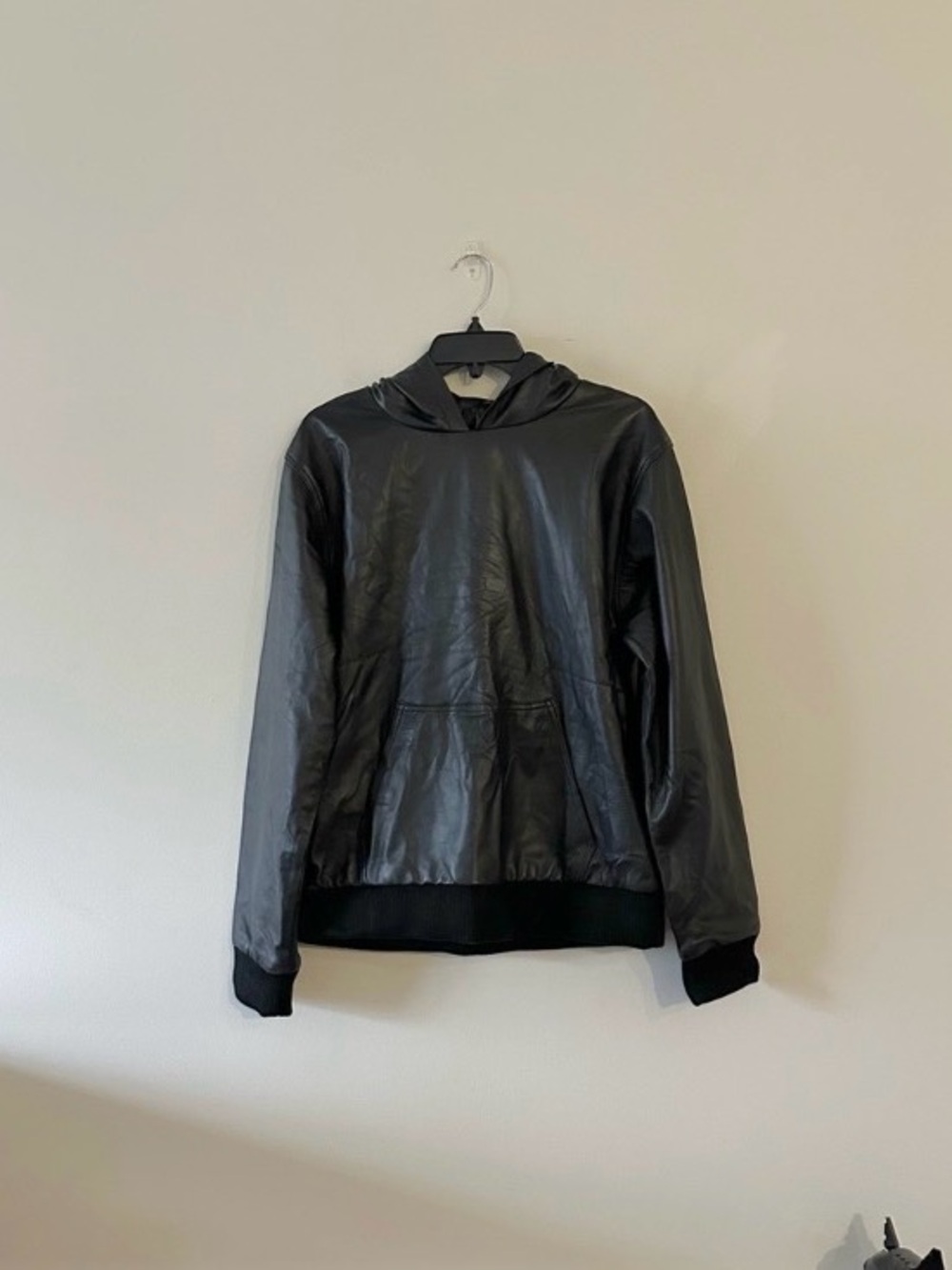 Genuine Lambskin Leather Hoodie Owens Aesthetic Avant Garde like En Noir
